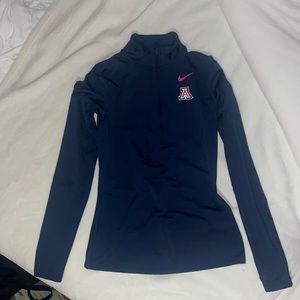 University of Arizona Nike dryfit half zip